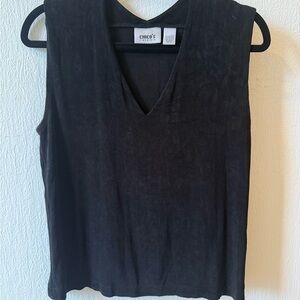 Chico's Travelers Black Sleeveless Top